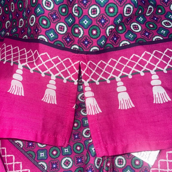 CHARTER CLUB Women's Boho 100% Cotton Tassel Tunic Pink/Berry Cool Top Size XL - Picture 10 of 16